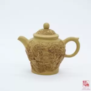 Village Relief Carving Duanni Teapot, 180ml