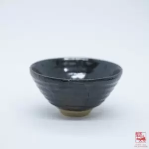 Tenmoku Blue Tea Bowl, 150ml