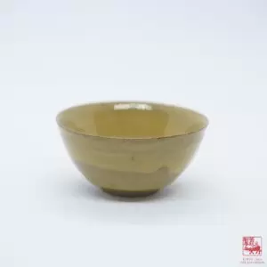Glazed Yellow Tea Bowl C, 120ml