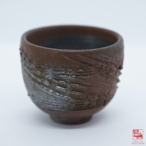 Wood Fired Brown Teacup, 160ml