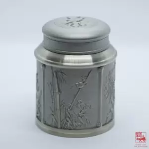 Four Seasons Pewter Tea Caddy, 40-80g