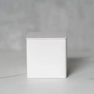 Alternative view of Tea Caddy, White <br>铁制茶罐,白色