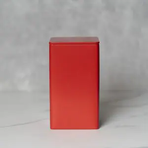 Alternative view of Tea Caddy, Red <br>铁制茶罐, 红色